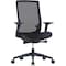 Lorell Mid-Back Mesh Reclining Chair, Black LLR42180 - alternate 1